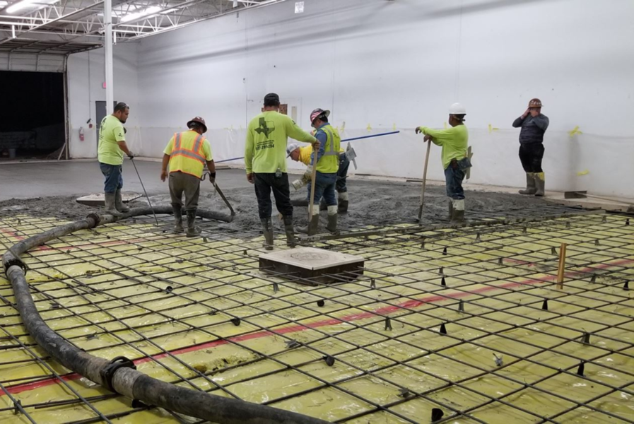 Concrete Pour Back
